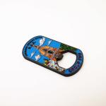 Zinc Alloy Diecasted Bottle Opener Soft Enamel Colors Classic D.E.A. Design