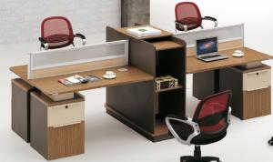 Quality modern 4 seats office cubicle workstation furniture wholesale