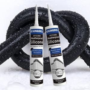 Quality 300ml Glass Sealant RTV Glue Weatherproof Silicone Construction Sealant Adhesive wholesale