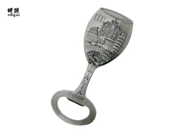 Metal Antique Tin Style bottle cap opener , custom bar bottle opener 3D Fridge