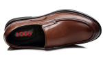 Business Soft Sole Formal Shoes , Slip On Mens Brown Leather Driving Shoes