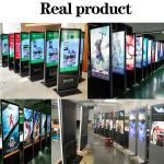 100" Floor Standing Digital Signage indoor lcd Touch Screen 500cd Android Media