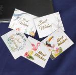 Hot Stamping Personalised Printed Cards 250gsm Paper Greeting Card With Envelope