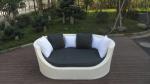 1pc PE rattan lover sofa