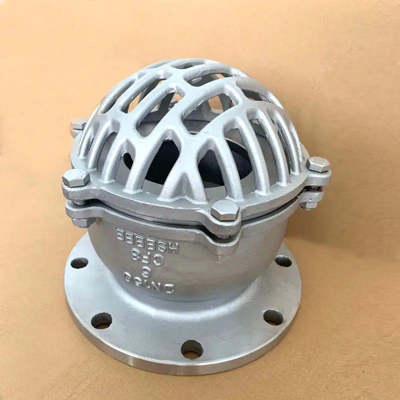 304 Stainless Steel Flange Bottom Valve Water Pump Suction Check Valve
