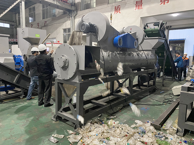 4kw PET Bottle Label Remover Machine 300-5000kg/H Label Stripping Machine
