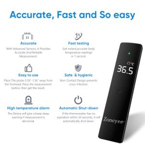 Quality Zoneyee Customizable LOGO digital laser infrared thermometer quick response thermometer wholesale