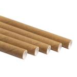 Washable Reusable Kraft Paper Straws Smooth Cutting Thick Paper Straws