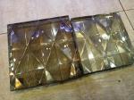 Even Surface Artistic SGCC 300x300mm Sand Carved Glass