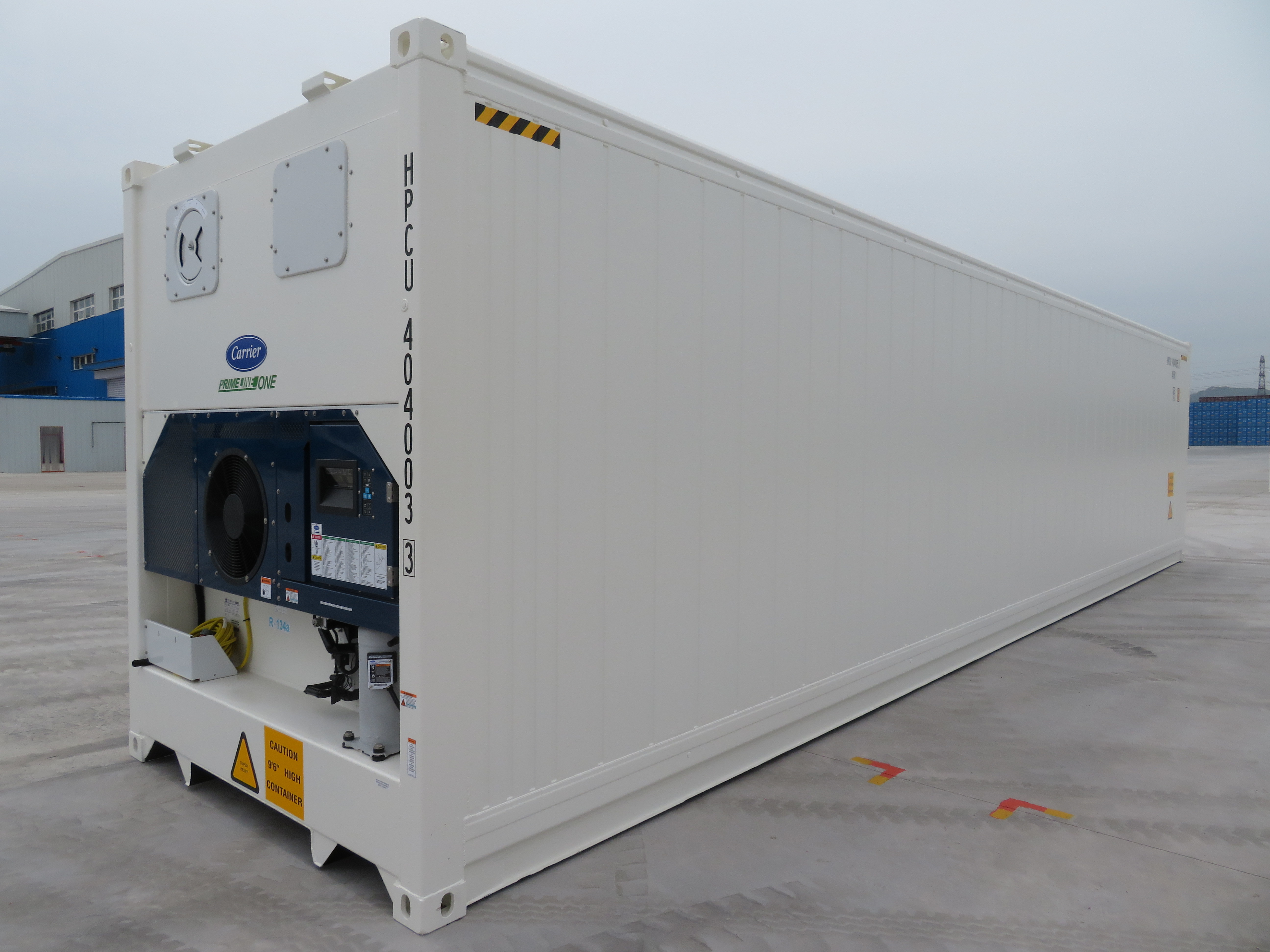 40'RH Standard Refrigerated Shipping Container With Carrier PrimeLine One Machine