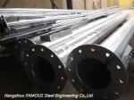 Outdoor Traffic Lighting Steel Tubular Pole With Single Arm