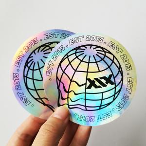 Quality Rainbow Effect Self Adhesive Label Stickers OPP Laser Hologram Sticker wholesale