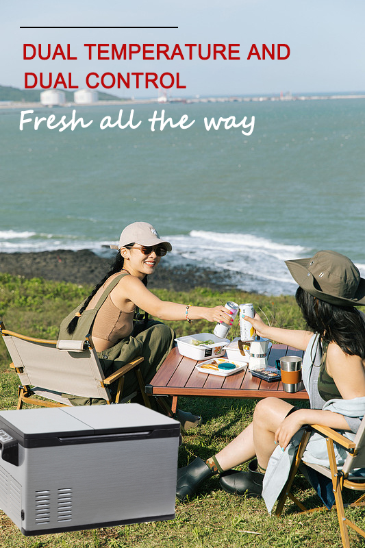35L Car Fridge Portable Dual Zone Refrigerator for Camping and Outdoor Adventures
