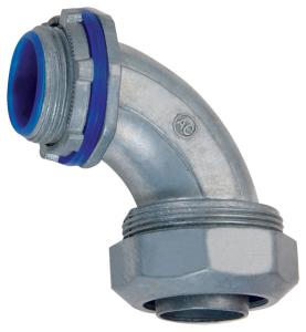 China Liquid Tight Connecotr 90 Degree , Flexible Conduit And Fittings Liquid Tight Connector Angle Type on sale