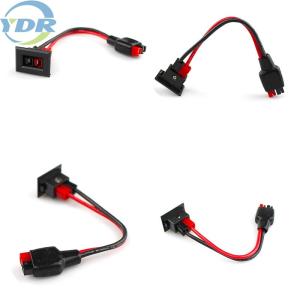 Quality 2Pin socket Battery Connector Cables , 14AWG Battery Wire Harness wholesale