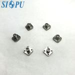 SMA flange mounted socket female slotted RF coaxial connector