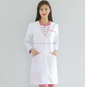 Quality Woman Hospital Medical Doctor Lab Coat White Uniform Designs wholesale