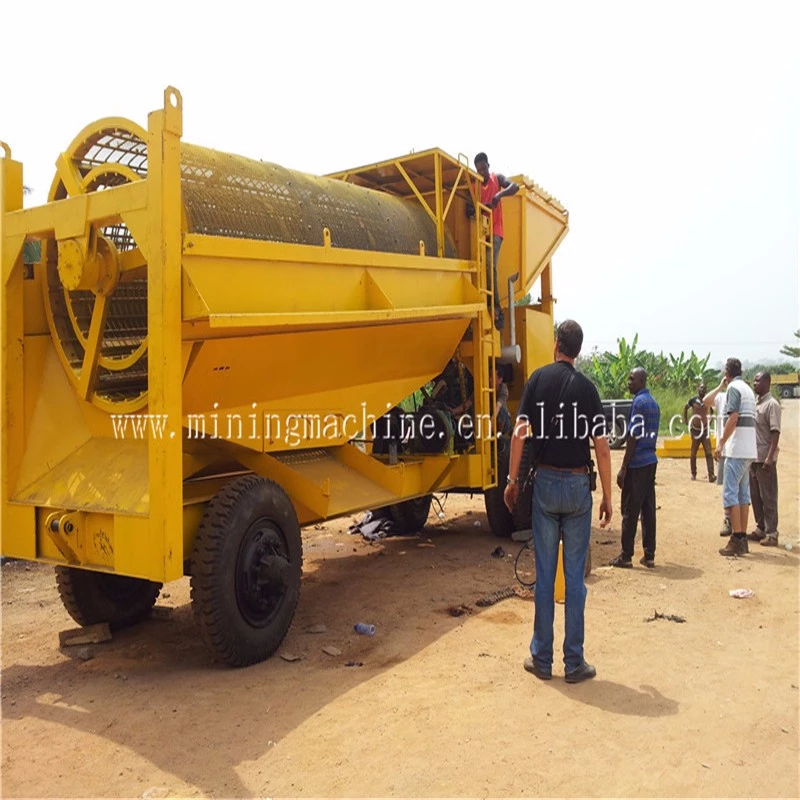 Small Scale 5TPH - 10TPH Gold Trommel Wash Plant Gold Mining Equipment