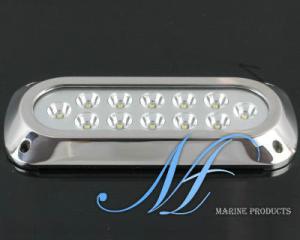 Quality 12X5W boat transom underwater LED light, IP68 stainless steel underwater super yacht light wholesale