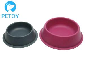 Quality Round Custom Silicone Plastic Pet Bowls FDA Food Grade Eco - Friendly wholesale
