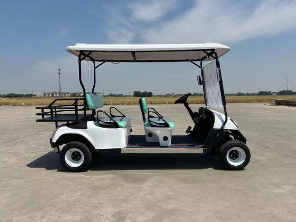 High Quality 4000W 60V Long Range Electric 4 Seats Facing Forward Golf Cart 14