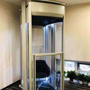 Quality Customized Capsule Elevators Round Abnormity Cabin For 2 Floor Capsule Lift For Home Size wholesale