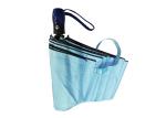 Color Coated Automatic Travel Umbrella Sun Protection 190T Pongee Fabric