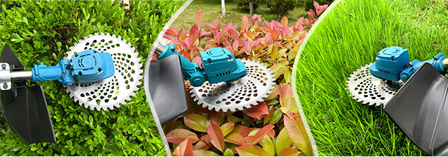 Telescopic Electric Brush Cutter Cordless Grass Trimmer 21V