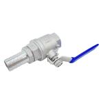 1000wog 304 316 Stainless Steel 2PC Ball Valve Water Media Straight Through Type