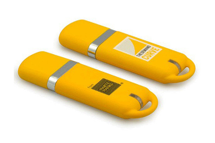 Plastic 3.0 8G USB blue color with customized logo and package