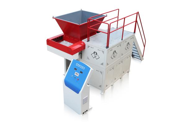 PVC PET Single Shaft Shreding Machine Waste Plastic Recycling Machine PLC