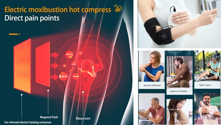 Unisex Neoprene Heating Waist Belt Elbow Pad 64x23cm Breathable