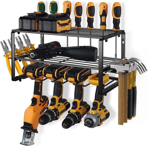 Efficiently Store Your Metal Wall-Mounted Drill Holder with Our Heavy Duty Tool