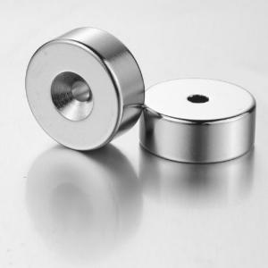 Quality N52 Neodymium Disc Countersunk Hole Magnets For Linear Motor wholesale