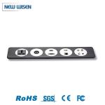 Aluminum Panel Mounted Office Desk Power Sockets Outlet With Usb