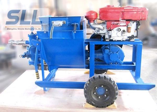 Single Cylinder Cement Mortar Pump For Hydropower Construction Convenient