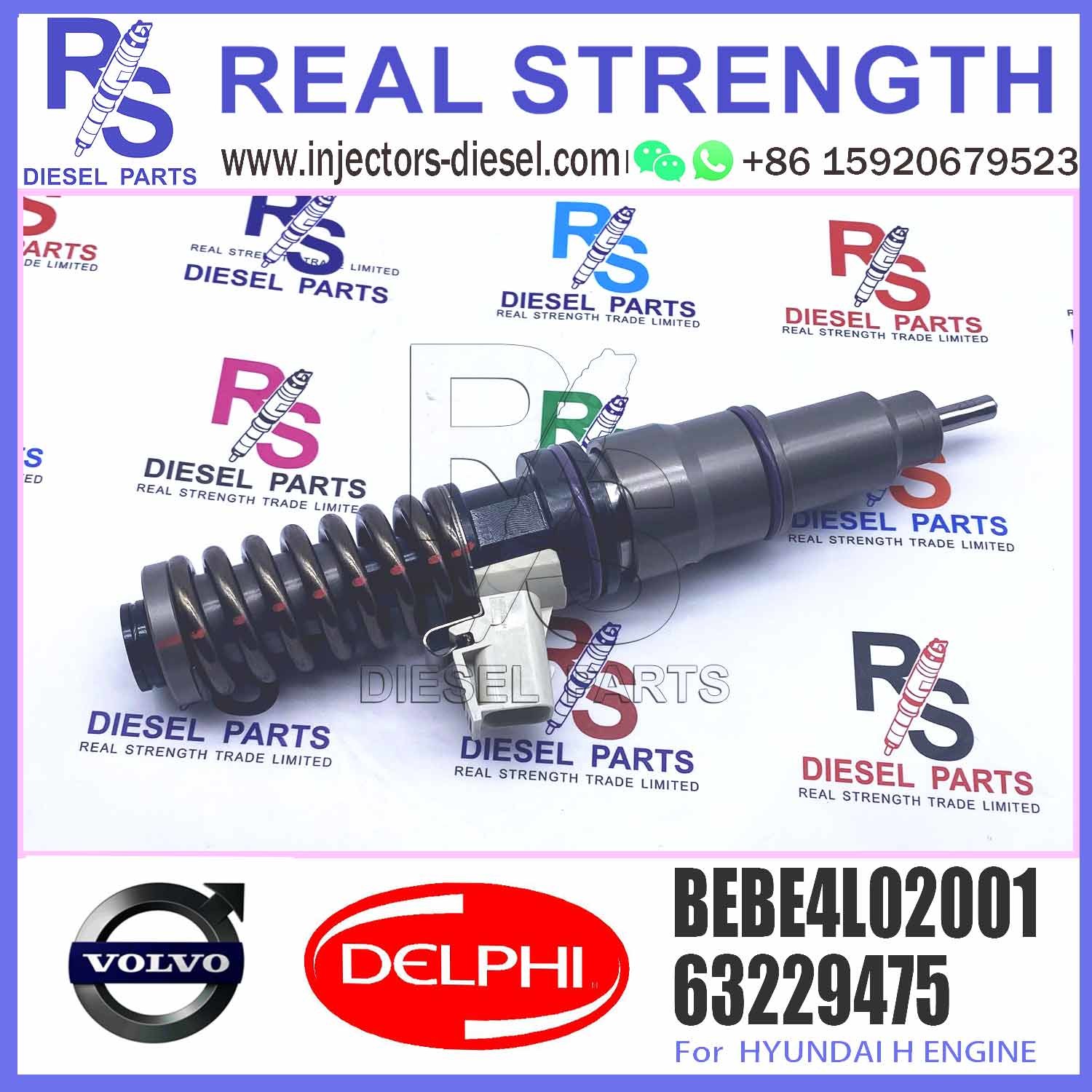 4 Pin Nozzle Assembly Diesel Electronic Unit Fuel Injector BEBE4L02001 For Engine