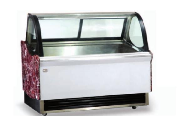 580L No Frost Fast Cooling Ice Cream Display Freezer , -24℃ Cream Fridge Freezer
