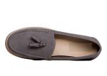 Slip On Mens Leather Tassel Loafers , Fashion Flats Mens Casual Slippers For