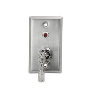 Quality Round Corner Panel Keyed On Off Switch With Light , 86 * 50mm Emergency Key Switch wholesale