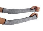 Outdoor Grey Cut Proof Work Gloves Arm Guard Sleeve HPPE Material
