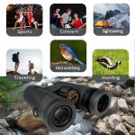 Extra Low Dispersion ED Binoculars IPX7 Waterproof BaK4 Prism For Stargazing