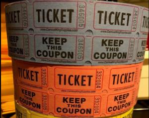 Quality Blue Red Printed Thermal Ticket Party Department Admission Anti Ultraviolet wholesale