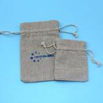 Felt Mini Travel Jute Drawstring Bag Portable Logo Embroidered For Gift Jewelry