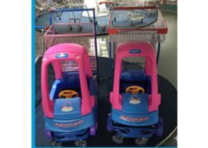 Quality Plastic Steel Supermarket Shopping Cart For Kids Prevent Collision And Injury wholesale