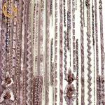 3D Embroidered African Lace Fabric Polyester Pure Heavy Lace Fabric For Wedding