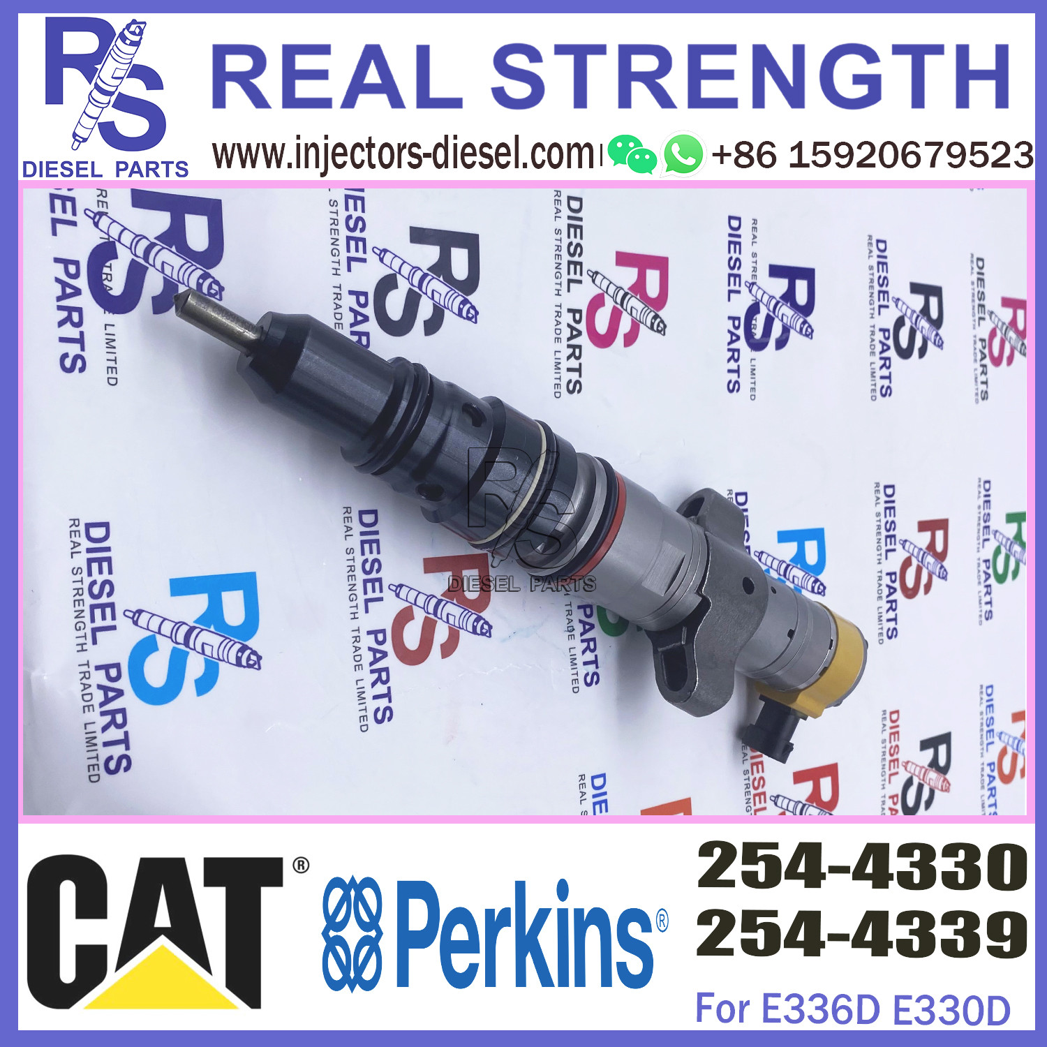 Diesel nozzle assembly common rail injector 2544330 254 4330 254-4330 for C7 C9 C-9 engine