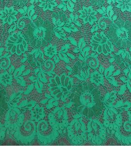 Quality Green Scalloped Edge Lace Fabric wholesale