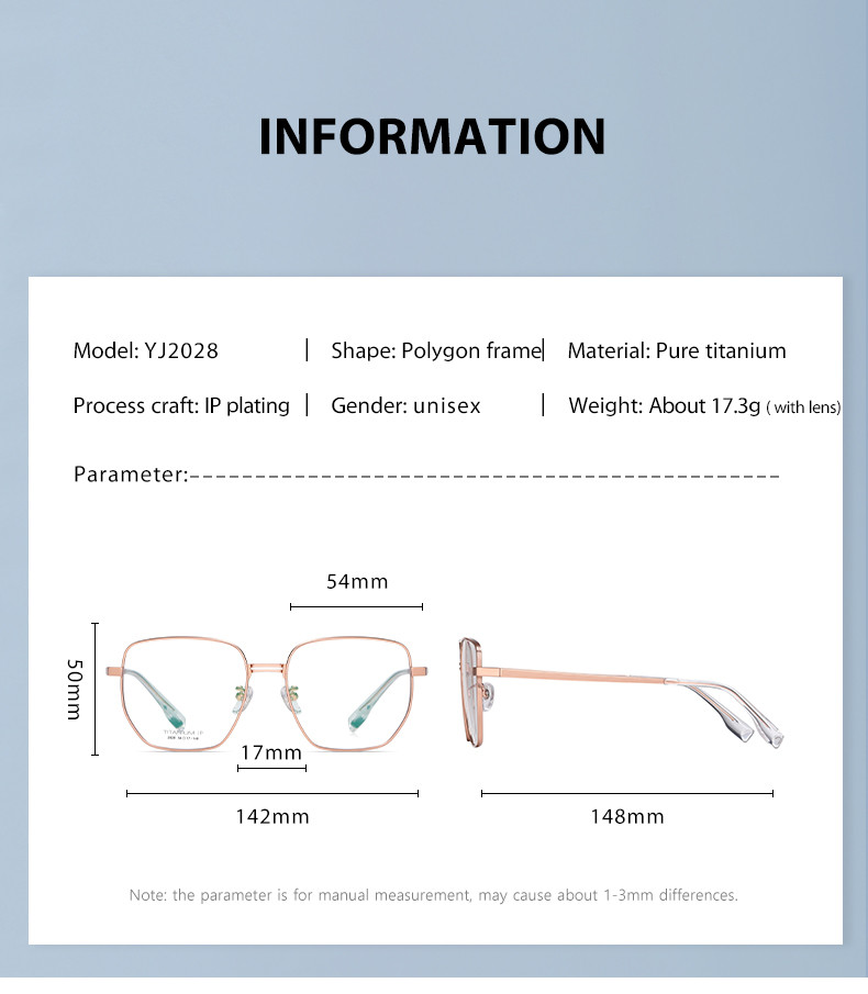 OEM Titanium Frame Glasses , CE Prescription Eyeglass Frames