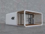 Luxury Modern Prefabricated Capsule House With Balcony Galvanized Steel Frame 11